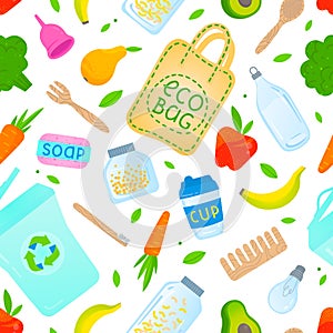 Zero waste seamless pattern