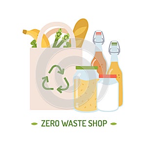 Zero waste shop logo