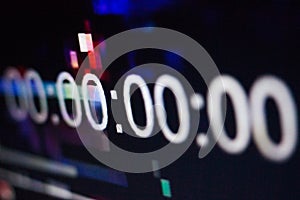 Zeroes on the abstract glitch background