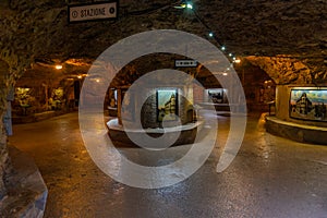 Zerostrasse, an underground tunnel passing under the old town of Pula, Croatia