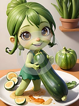 Zesty Zuke Character cartoon illustration