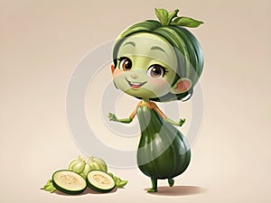 Zesty Zuke Character cartoon illustration