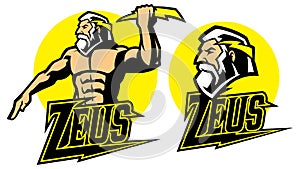 Zeus god mascot