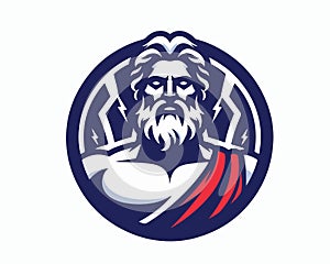 Zeus God of Thunder Logo