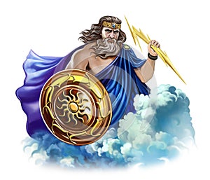 Zeus, Jupiter - God of the sky, thunder and lightning photo