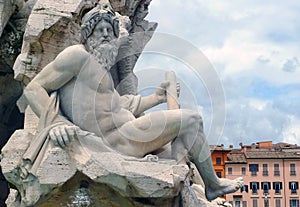 Zeus sculpture, by Bernini, Rome, Italy