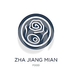 zha jiang mian icon in trendy design style. zha jiang mian icon isolated on white background. zha jiang mian vector icon simple