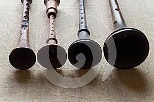 Woodwind folk musical instruments