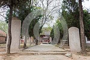 Zhanggongci Temple. a famous historic site in Xuchang, Henan, China.