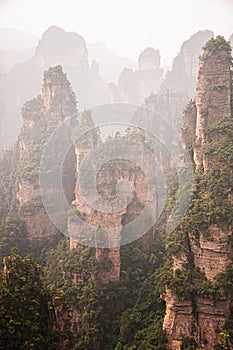 Zhangjiajie mountain at Wulingyuan Scenic Area in Hunan - China