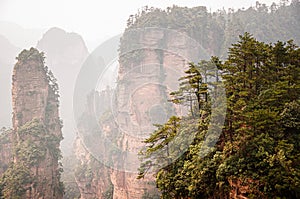 Zhangjiajie mountain at Wulingyuan Scenic Area in Hunan - China