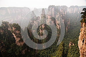 Zhangjiajie mountain at Wulingyuan Scenic Area in Hunan - China