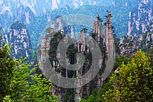 Zhangjiajie National Forest Park in Hunan Province, China