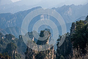 Zhangjiajie National Forest Park in Hunan Tianzishan General Rock Qunfeng