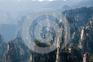 Zhangjiajie National Forest Park in Hunan Tianzishan Yufeng peak