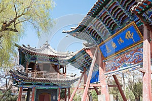 Zhangye Budda Temple. a famous historic site in Zhangye, Gansu, China.