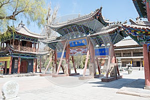 Zhangye Budda Temple. a famous historic site in Zhangye, Gansu, China.