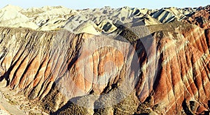 Zhangye Danxia National Geological Park in the Gobi Desert - China