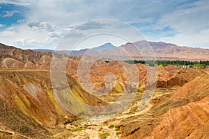 ZhangYe Rainbow Mountain natural colorful soil DanXi Scenic Spot