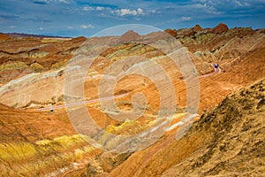 ZhangYe Rainbow Mountain natural colorful soil DanXi Scenic Spot