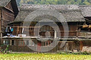 Zhaoxing minority village in China
