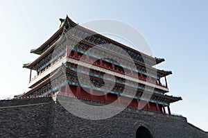 Zhengyangmen watchtower in beijing