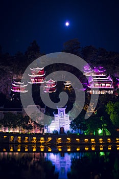 Zhenyuan old town night view