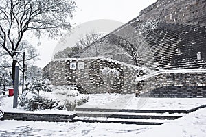 Zhonghuamen Castle after the snow