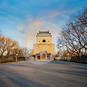 Zhonglou Bell Tower in  Beijing, China