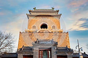 Zhonglou Bell Tower in Beijing,China