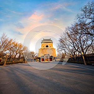 Zhonglou Bell Tower in Beijing,China