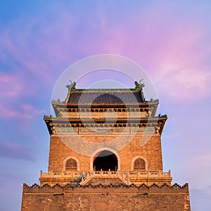 Zhonglou Bell Tower in  Beijing, China