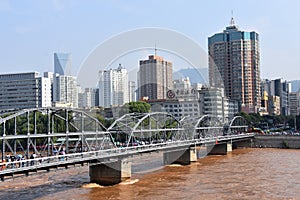 Zhongshan Bridge at Lanzhou, China