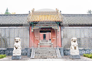 Zhongyue Temple in Dengfeng, Henan, China. It is part of UNESCO World Heritage Site - Historic Monuments of Dengfeng.