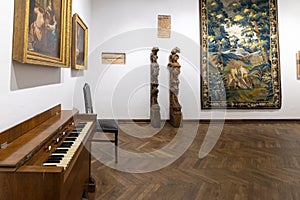 Interior of  Zhovkva castle