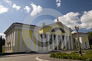 Zhovti Vody Palace of Culture against blue sky