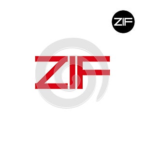 ZIF Logo Letter Monogram Design