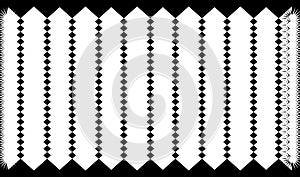 Zig-zag, criss-cross edgy lines pattern element