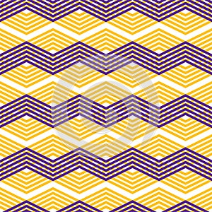 Zig zag geometric pattern, vector retro style background.