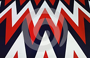 Zig zag red and navy blue patterns background