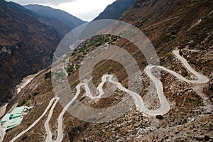 Zig Zag Road - Tiger Leaping Gorge - China