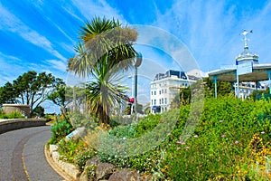 The Zig Zag walk in Folkestone town England