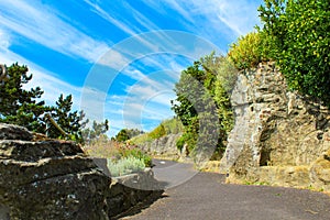 The Zig Zag walk in Folkestone town England