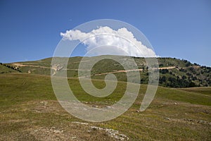 Zigana highland mountain scenery in the Black Sea region of ,Turkey