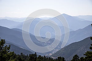 Zigana highland mountain scenery in the Black Sea region of ,Turkey