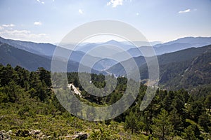 Zigana highland mountain scenery in the Black Sea region of ,Turkey