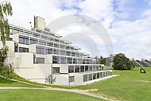 The ziggurat building at the University of East Anglia