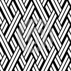 Zigzag black and white segments, modern stylish image.