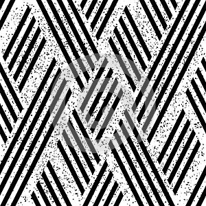 3495 Zigzag black and white segments, modern stylish image.