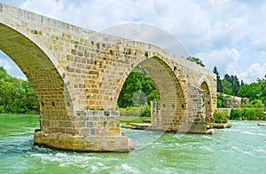 The zigzag bridge in Aspendos